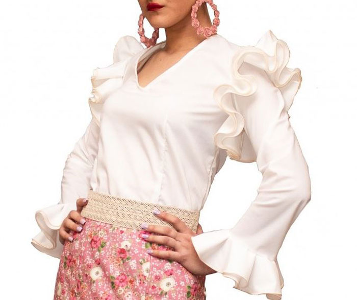 Blusas Flamenca con Volantes de Calidad